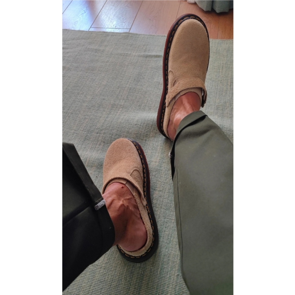 🆕️ Dr Martens Isham Desert Oasis Tan Suede Mules Womens 11 Men 9 Streetwear - Picture 15 of 16